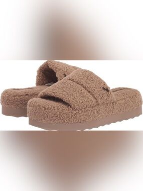 Koolaburra Bouclé Slide Slippers in Taupe